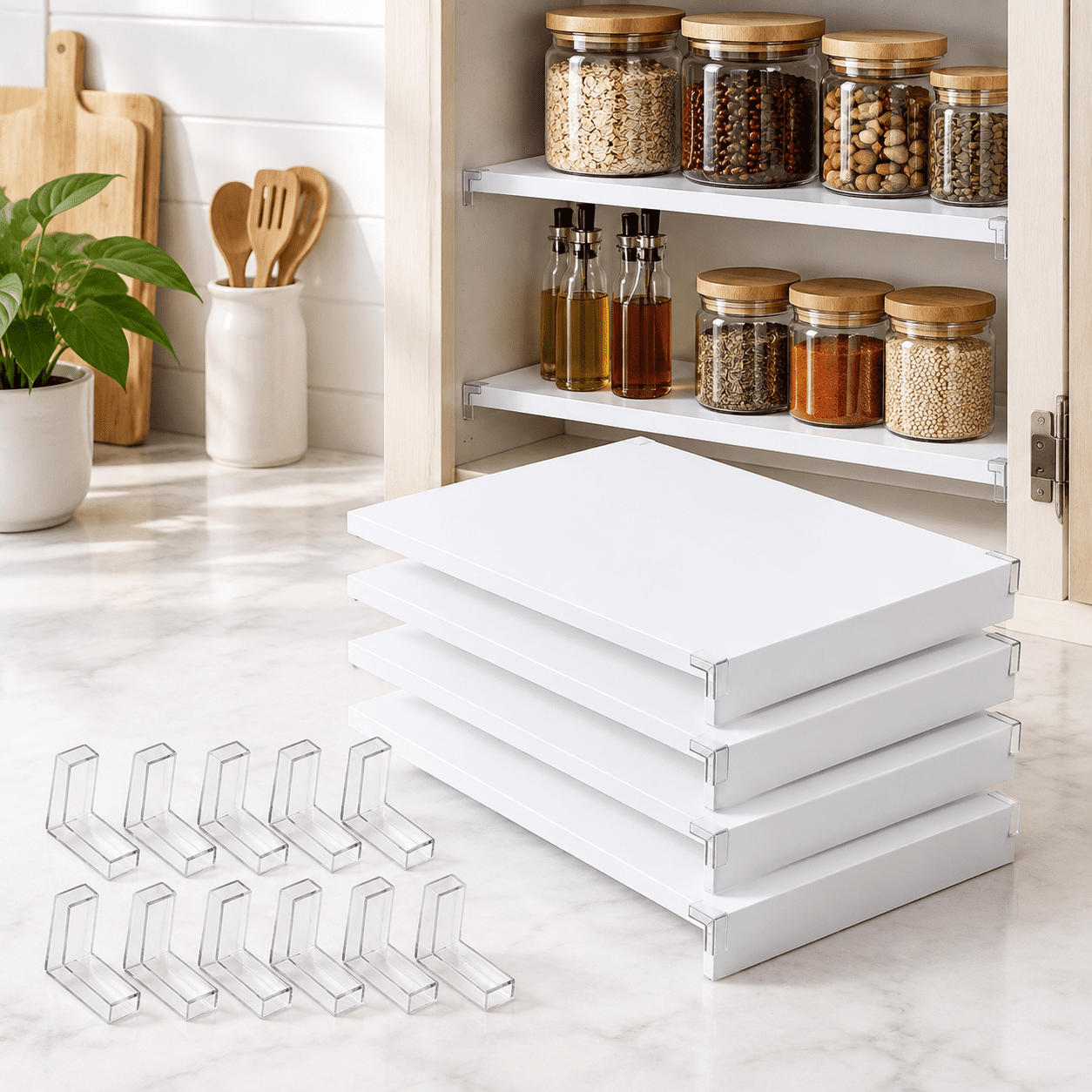 Whitle Pvc Boots Wire Shelf Covers White 28W*12D, 0.31in Thick PVC Rack Liners for ...