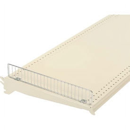 Wire Shelf Divider For 36""W Or 48""W X  16""D Upper Shelf Chrome