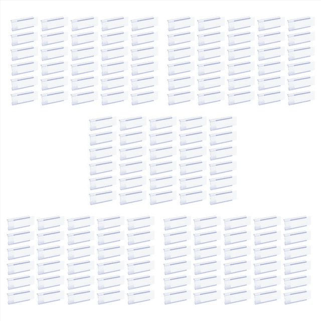 Wire Shelf Label Holders, 150 Pack Plastic Wire Shelf Label Clips with