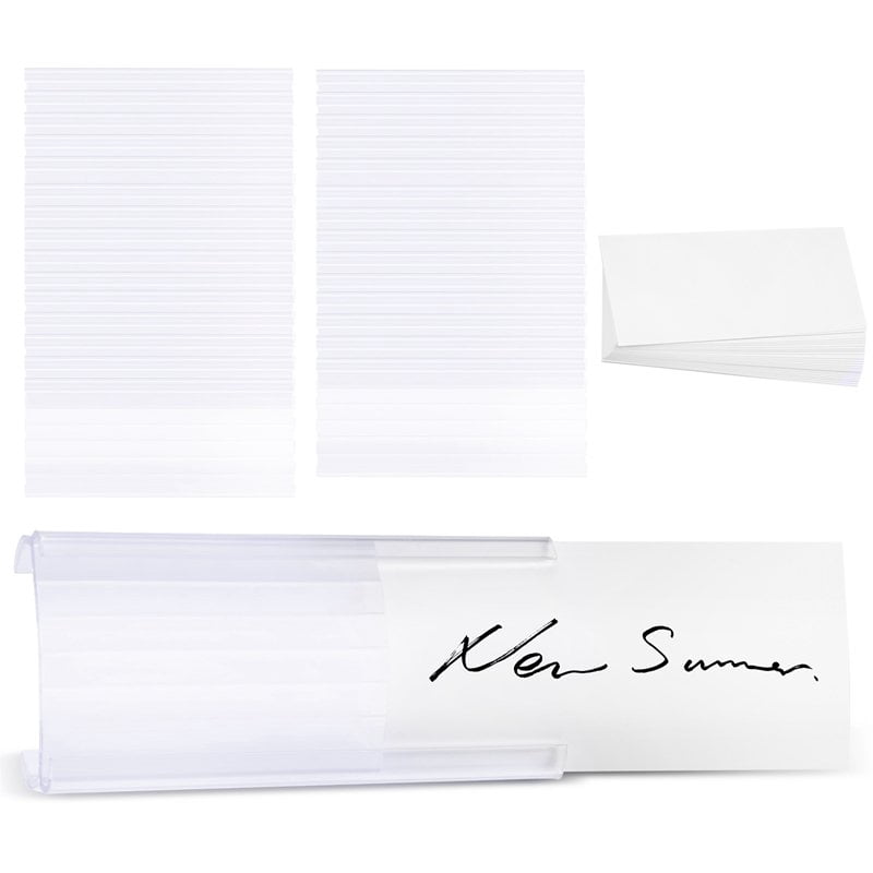 Wire Shelf Label Holders, 30 Pack Plastic Wire Shelf Label Clips with ...