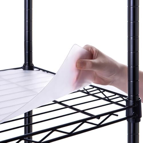 Wire Shelf Liner 14" X 24", Non-Adhesive Plastic Shelf Liners for Wire Shelving, Waterproof Protector Mats (3PK, Clear)