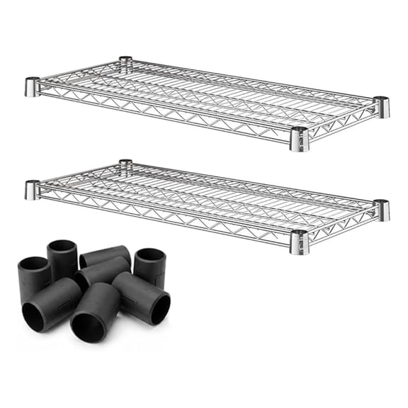 Wire Shelf for Shelving Units, 2-Pack 14" x 30" Replacement Shelves for Wire Rack, NSF Additional Heavy Duty Shelving
