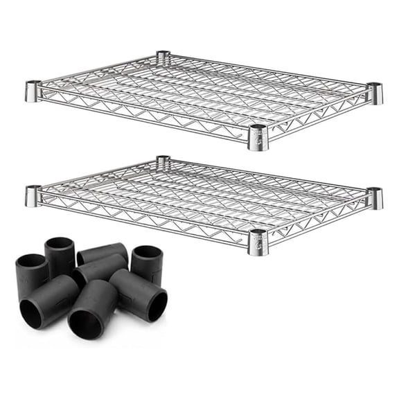 Wire Shelf for Shelving Units, 2-Pack 18" x 24" Replacement Shelves for Wire Rack, NSF Additional Heavy Duty Shelving