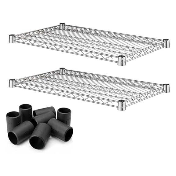 Wire Shelf for Shelving Units, 2-Pack 18" x 30" Replacement Shelves for Wire Rack, NSF Additional Heavy Duty Shelving