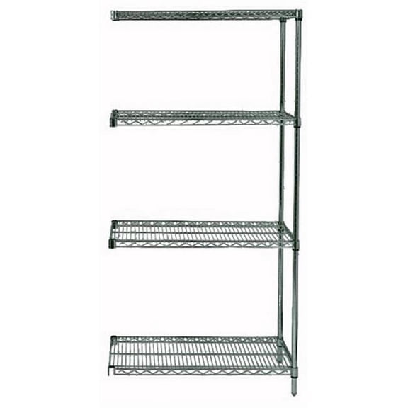 Wire Shelving 4-Shelf Add-On Units - Proform, 12 x 36 x 86 in.
