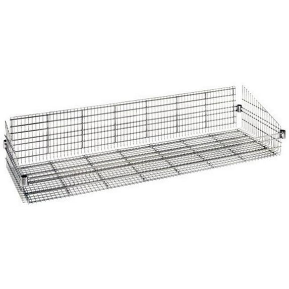 Wire Shelving Chrome Post Basket - 24 x 60 in.