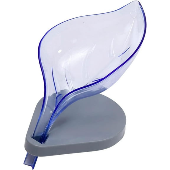 Wire Shelving, Ongmies Bar Soap Holder Self Draining Leaf Shape Soap Dish Decorative Plastic Soap Tray Soap Box with Suction Cup for Shower Bathroom Kitchen Sink Purple, Rack, 1*Soap Holder