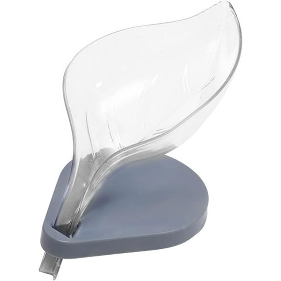 Wire Shelving, Ongmies Bar Soap Holder Self Draining Leaf Shape Soap Dish Decorative Plastic Soap Tray Soap Box with Suction Cup for Shower Bathroom Kitchen Sink Purple, Rack, 1*Soap Holder