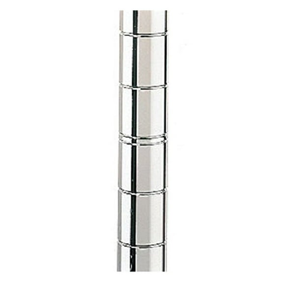 Wire Shelving Posts 86", 4 Pack - 1" Diameter Metro Style Posts - Adjustable Feet - Durable Metal Construction for Storage Shelving Units