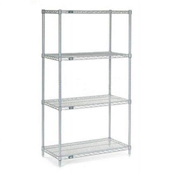Wire Shelving - Silver Epoxy - 36 x 14 x 63 in.