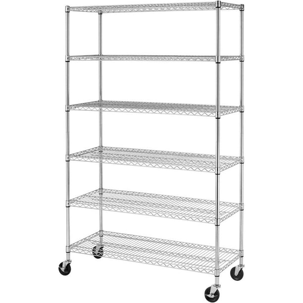 Wire Shelving Unit Heavy Duty Garage Storage Shelves Large Metal Shelf