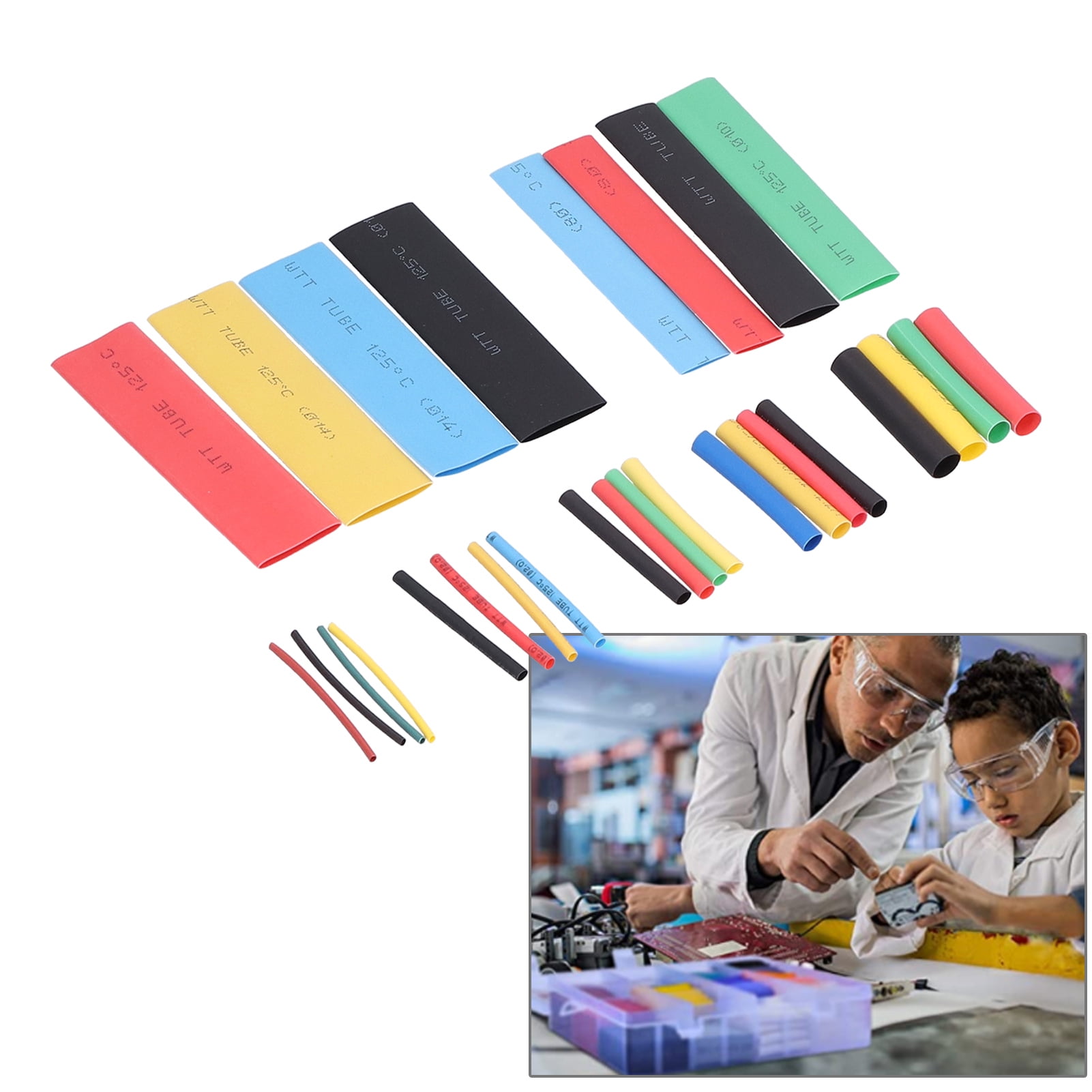 Wire Shrink Wrap Tubing, Tubing Kit Shrink Tubing Polyolefin Electrical