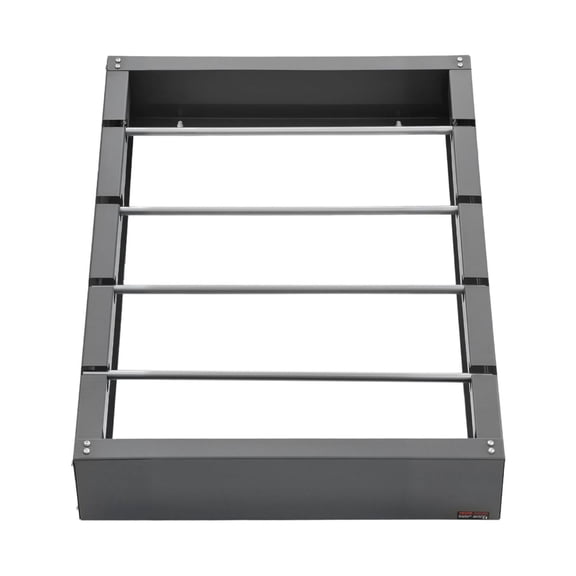 Wire Spool Rack - 4 Adjustable Rods - Cold-Rolled Steel - Wall Mount for Cable Spools - 150 lbs Capacity - Industrial Wiring Storage