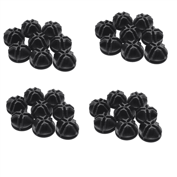 Wire Square Plastic Connectors for Modular Organizer Closet and Wire Grid Square Storage Shelving Unit,Set of 32 (Black)