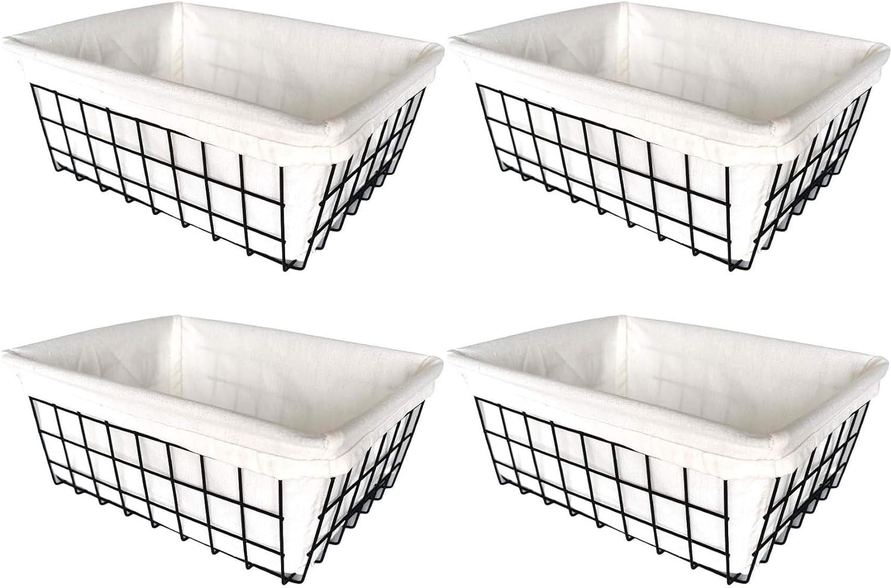 SANNO Large Wire Storage Baskets Freezer Baskets,Farmhouse Metal Wire