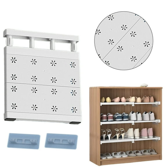 Wire Storage Rack,Closet Tension Shelf Expandable Metal Storage Rack Adjustable Organizer DIY Divider Separator For Cabinet Wardrobe Cupboard Kitchen Bathroom