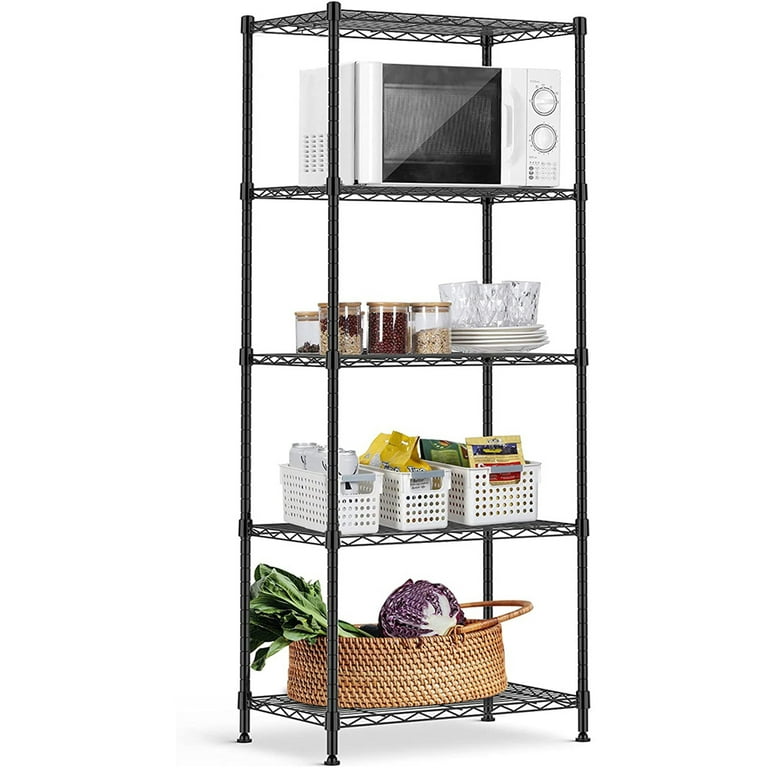 Carbon Steel Kitchen Shelf Floor-Standing Multi-Layer Foldable