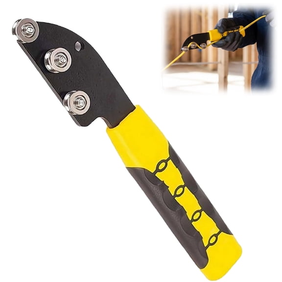 Wire Straightener Electric Cable, Multi Roller Wire Wrapping Tool for Electricians, 7.9in Compact Alignment Tool(1PC)