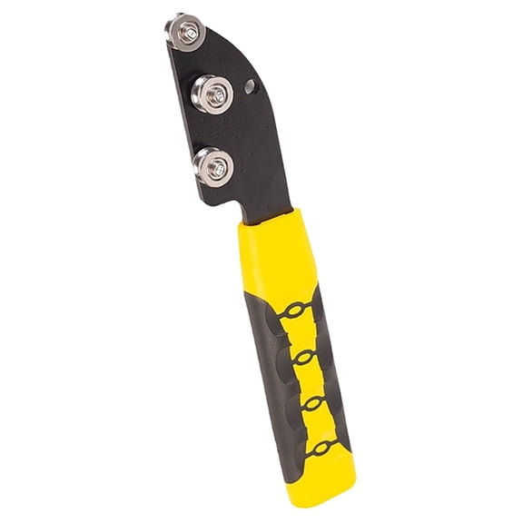 Wire Straightener with Handle,Stainless Steel Cable Straightener Tool,Portable Wire Straightener,Cable Untwist Tools,Wire Looper Tool,Electrical Box Terminal Paralleling Straightener,(Yellow,7.87 in)