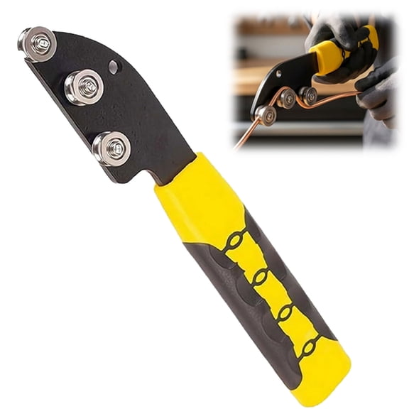 Wire Straightener Tool, Multi Roller Wire Alignment Tool for Electricians, Manual Copper & Aluminum Wire Straightening Tool for Electrical Work (1PC)