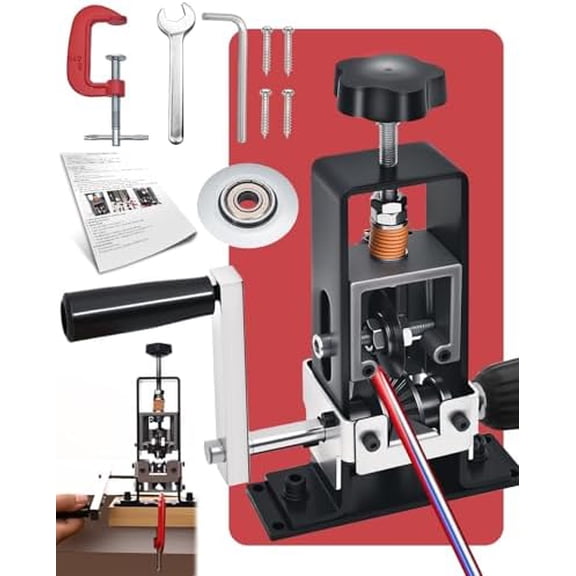 Wire Stripper Machine, 0.06-1 inch Manual Wire Stripping Machine with Replacement Blade, Drill Powered Hand Crank Cable Stripper Tool for Electric Cable Stripping & Scrap Copper Recycling$$