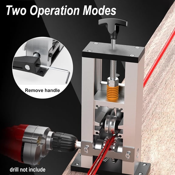 Wire Stripper Machine, Drill-Powered/Manual Two-In-One Wire Strippers Tool, Wire Stripper for 0.06"-1"(1.5~25 mm) Scrap Wire, Wire Stripping Tool for Cable Copper