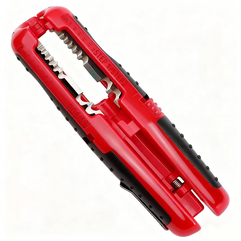 Wire Stripper Multi-Functional Electrician Cable Dismantling Stripper Crimper 8-13mm Low-Voltage Round Cable Hand Stripping Tool