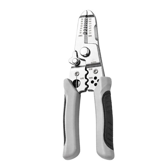 Wire Stripper Pliers Manual Hand Tool with Stripping Cutting Gripping Head Non Slip Handles for Electrical Repair Home Wiring Maintenance 18.8 x 6 cm