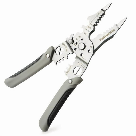 Wire Stripper Tool Multi function 9 in 1 Wire Cutter Crimper Adjustable AWG 6 16 Stripping Crimping Tool Comfortable Grip Refined Craftsmanship