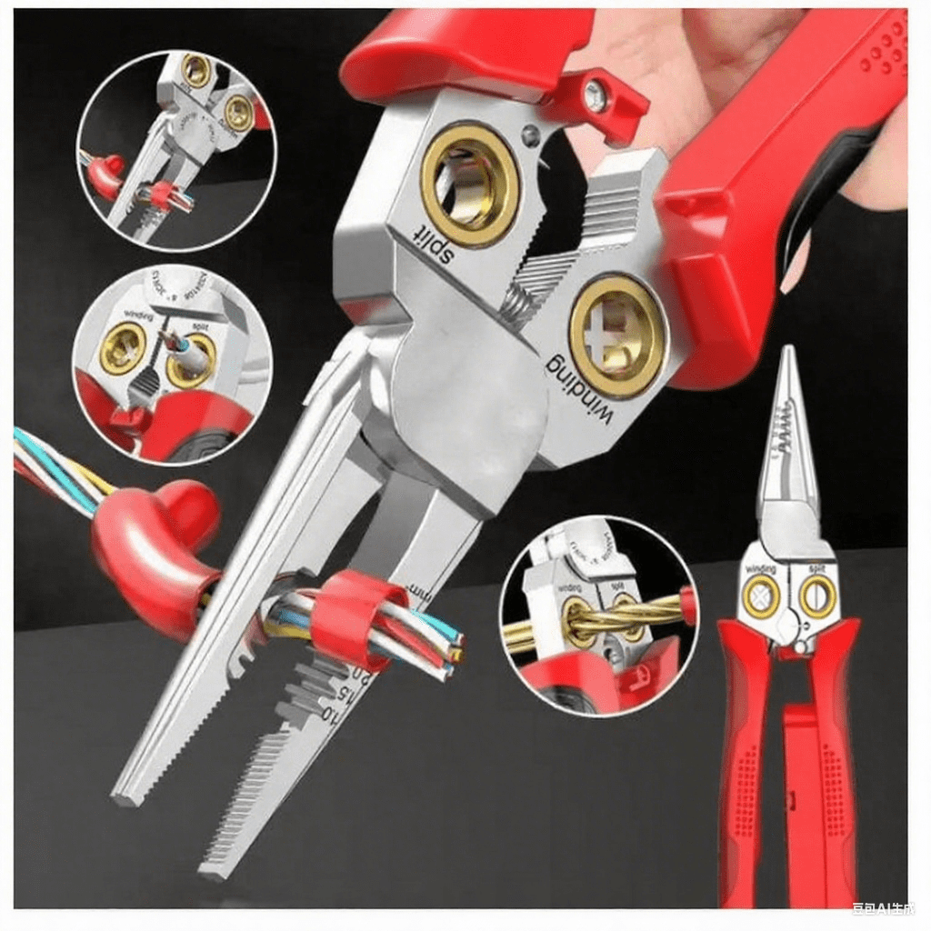 LAOA Wire Stripper With Electricity Measurement Function,7-in-1 Wire Stripping Pliers For