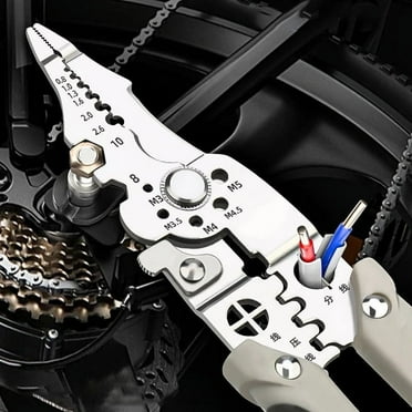 Wire Strippers and Crimpers, 2024 New Multifunctional Wire Stripper Crimper Cable Cutter Pliers, Self Adjusting Wire Stripper Tool for Electrical Cable Cutting, Crimping Tool