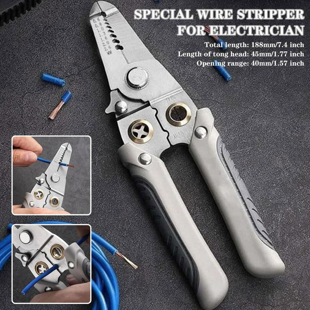 HART 6-Inch Wire Stripper, 10-20 Awg Wire, Comfort Grip Handle 