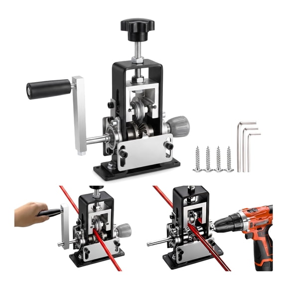 Renyuanyuan Wire Stripping Machine, Drill Powered, 0.06-1 inch, Adjustable, for Scrap Recycling