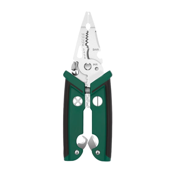 Wire Stripping Tool Cable Cutter Wire Crimper Ergonomic Steel Design for Professional Electrician Projects