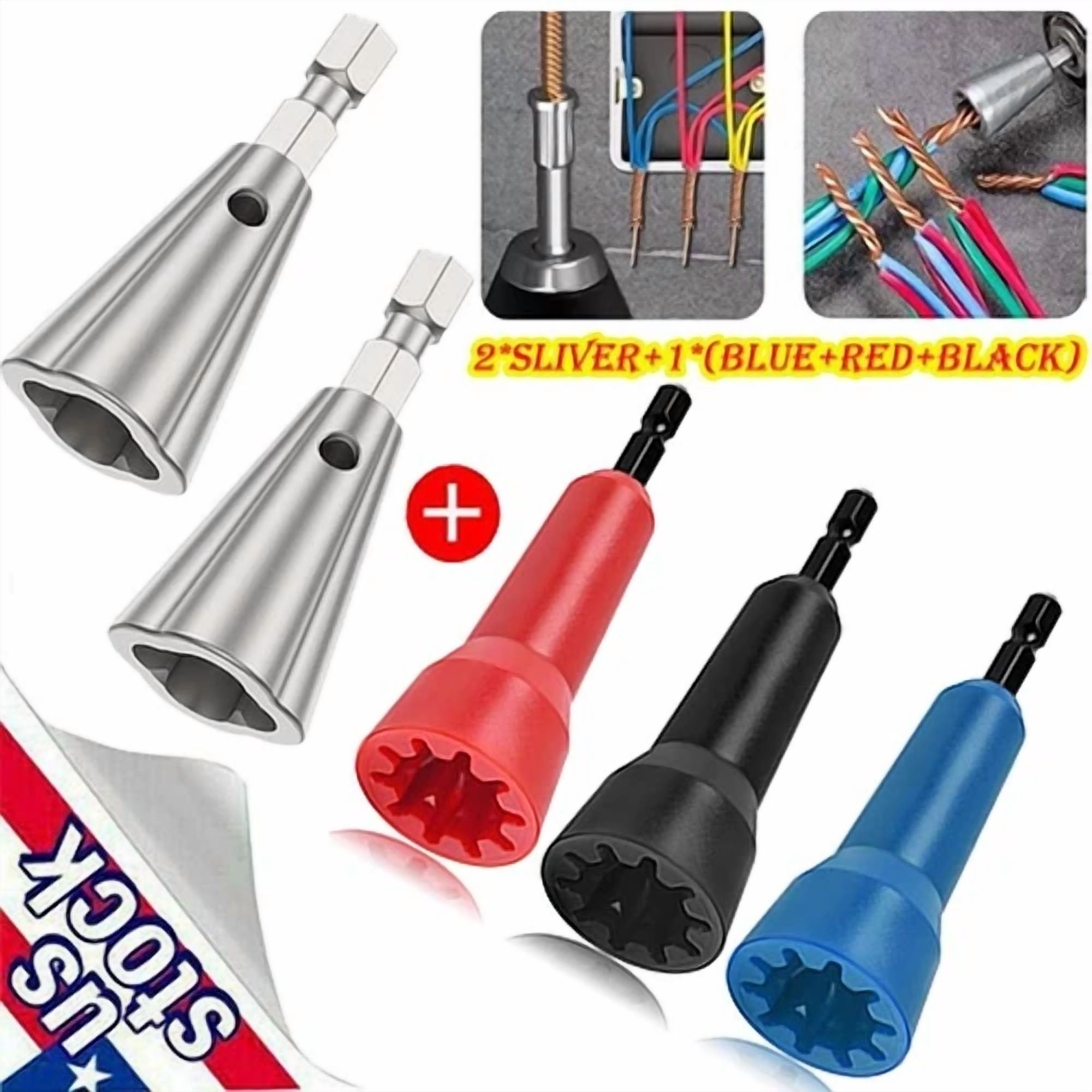 Wire Stripping&Twisting Tool Electrical Drill Wire Stripper Cable Nut ...