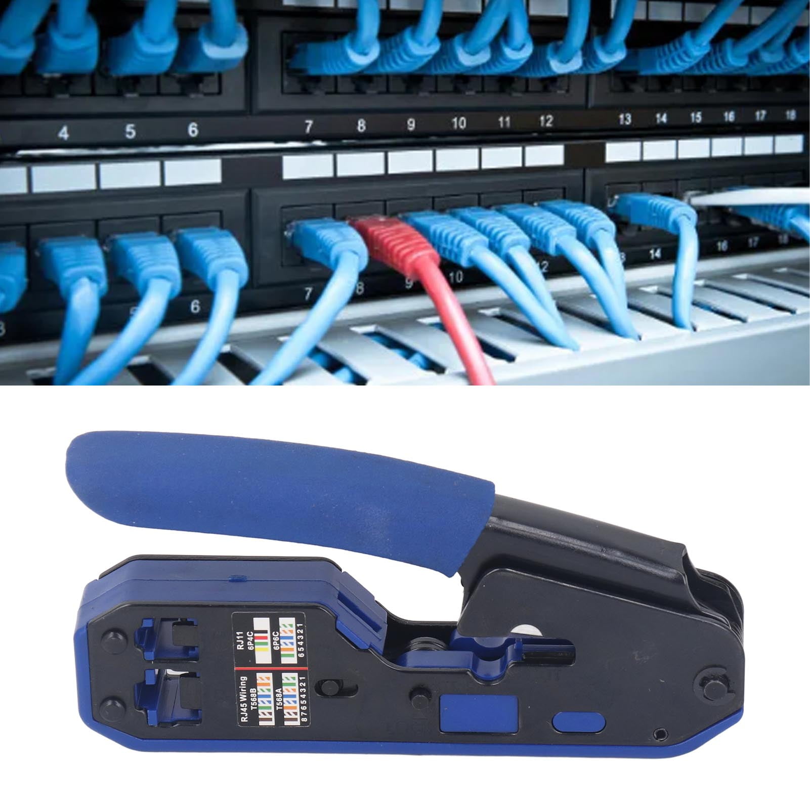 Wire Terminal Crimper, 8P8C Registered Jacks High Efficiency Crimping