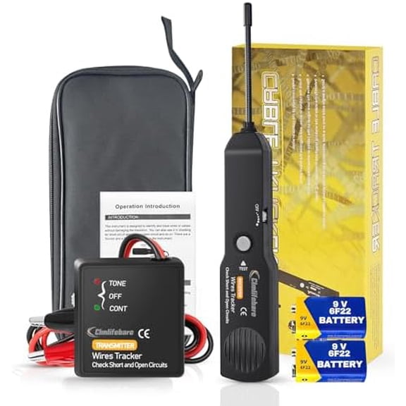 Wire Tracer Electrical,Circuit Tracer,Automotive Electrical Open&Short Finder Circuit Tester,Wire Electrical,Automotive Wire Tester Electrical Tool DC 6-42V( 2 count Included)
