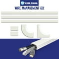 thumbnail image 1 of Wire Trak Wire Management Kit, 1" x 1/2" Peel and Stick Adhesive Raceway, 54", 1 of 11
