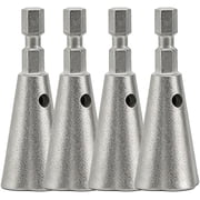 Wire Twister Tool for Drill, 6MM Hex Shank Wire Nut Twister, Wire Stripper for Drill, Electrical Cable Twisting Tool Compatible with Power Drills, Wire Connector & Twisting Tool 4 PCS