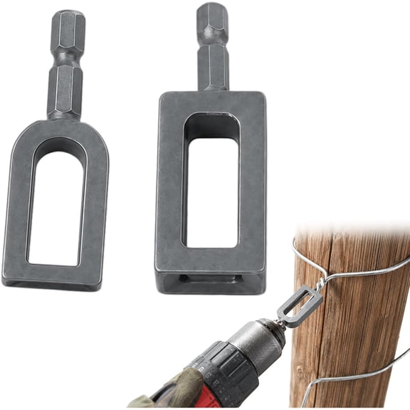 Wire Twister Tool for Drill, Hex Shank Wire Nut Twister for Drill, Fence Construction Fastening Tool for Rebar Tying Cable Management