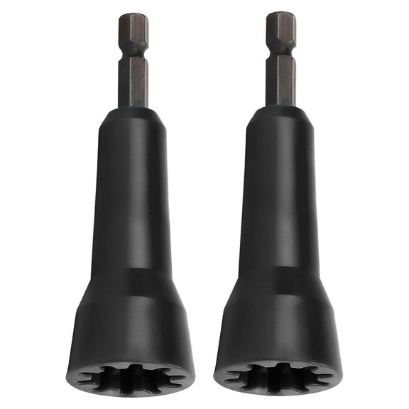 Wire Twister,Wire Twisting Tool, Twister,-Twist Connector Socket with 1/4 Inch Chuck,2 Pack,(Black)