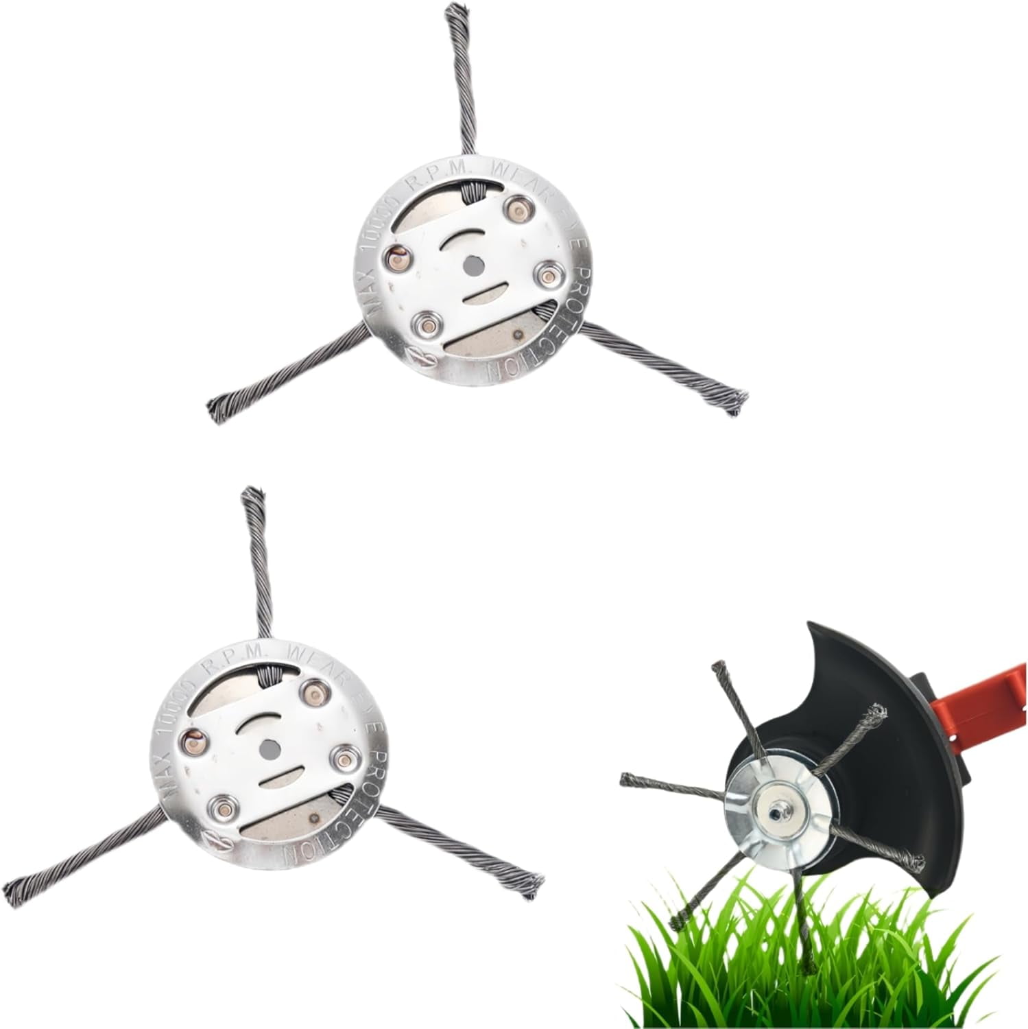 20PCS 3 Inch Stainless Steel Wire Wheel Brushes For Drill - 1/4" Shank Rust Removal Kit