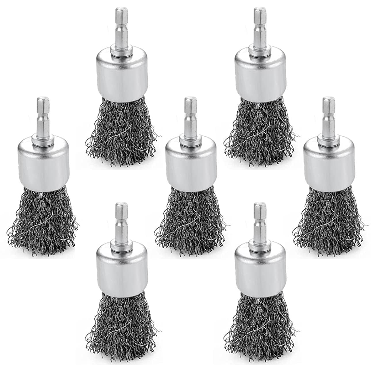 Wire Wheel Brush Drill Set for Removing Rust, Abrasive Wire Wheel for