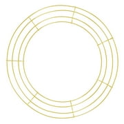 Wire Wreath Frame Round Metal Wreath Form with Ring Design for Crafts & Floral Decorations on Weddings Christmas Home Party Celebrations Craft DIY, 8 Inch