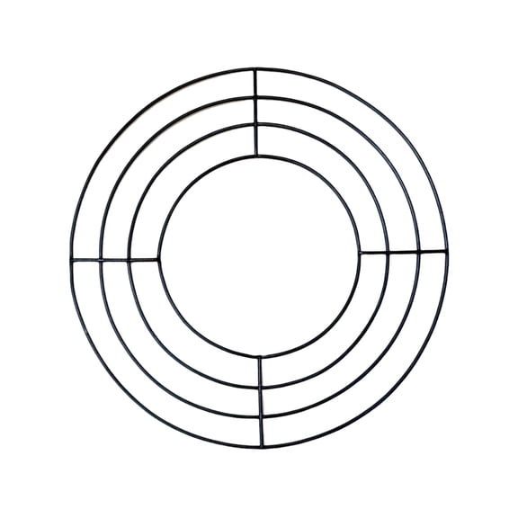Wire Wreath Frame Round Metal Wreath Form with Ring Design for Crafts & Floral Decorations on Weddings Christmas Home Party Celebrations Craft DIY, 8 Inch