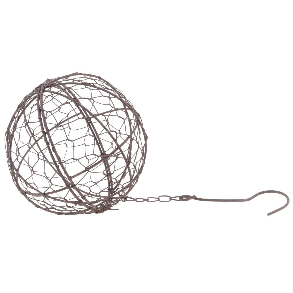 Wire Wreath Pot Metal er Box Romantic Rustic Decorative Metal er for