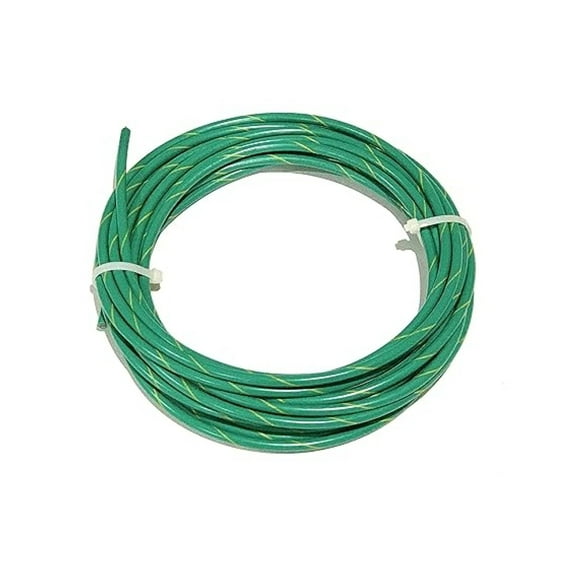 Wire and Supply MTW 8 AWG Gauge Green with Yellow Stripe Stranded Copper SGT Primary Ground Power Wire Made in USA (100 FT)