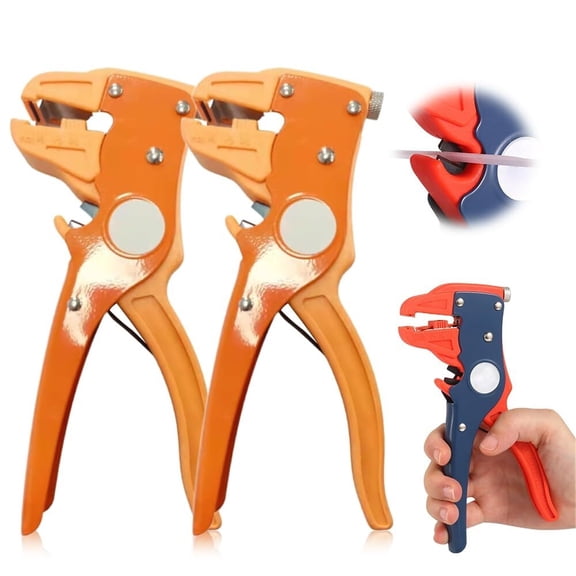 Wire strippers, Self Adjusting Wire Stripper, Multifunctional Wire Stripper Crimper Cable Cutter Pliers 2 in 1 Automatic Wire Stripper and Cutter