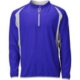 thumbnail image 1 of Wire2wire Men's Performance Long Sleeve Baseball Cage Jacket Royal/Grey S, 1 of 9