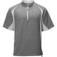 thumbnail image 1 of Wire2wire Men's Performance Short Sleeve Baseball Cage Jacket Grey/Grey 2Xl, 1 of 9